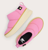 SOREL Youth Out N About Iv Mini Puffy Boots in orchid honey white - kids' boots - alternate view