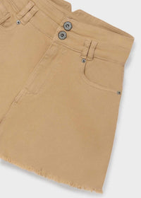 Mayoral - Girl's Frayed Twill Short