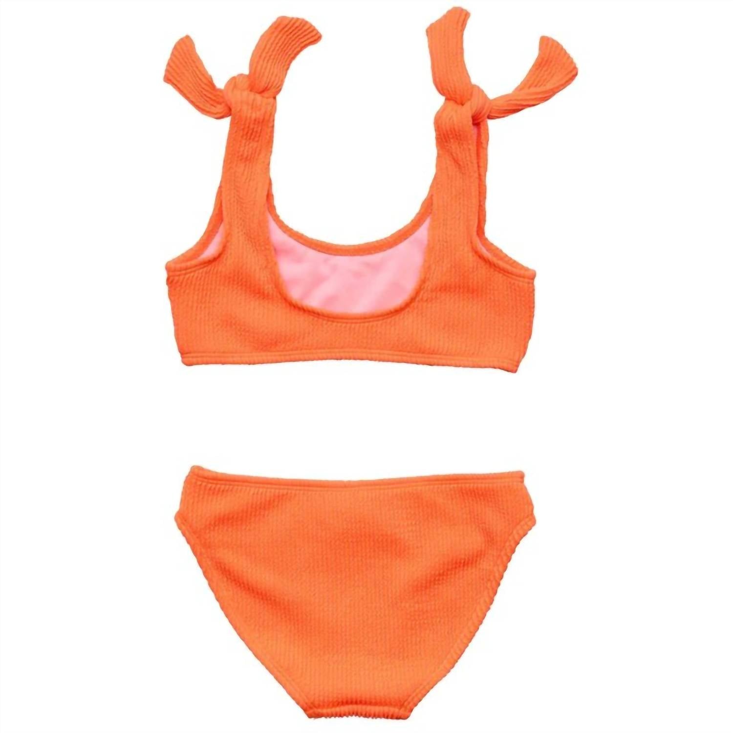 Snapper Rock - Girl's Tie Crop Bikini Set
