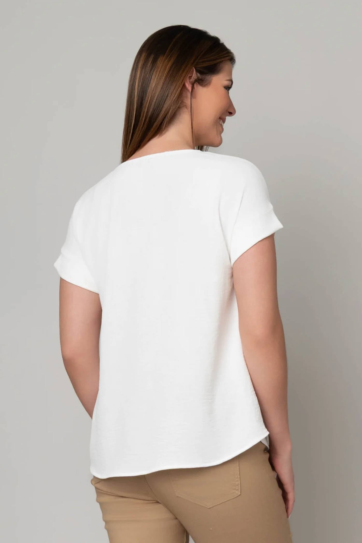 Hanna & Gracie - Matte Airflow Cuff Tee