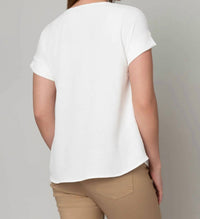 Hanna & Gracie - Matte Airflow Cuff Tee