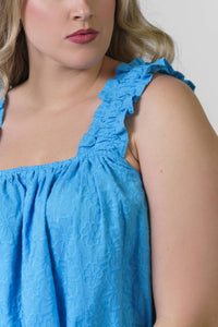 Emily Lovelock - Silvia Sleeveless Square Neck Top - Plus
