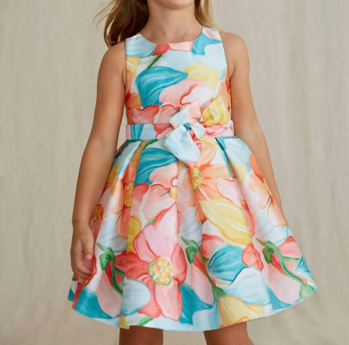 Abel & Lula - Floral Mikado Print Dress