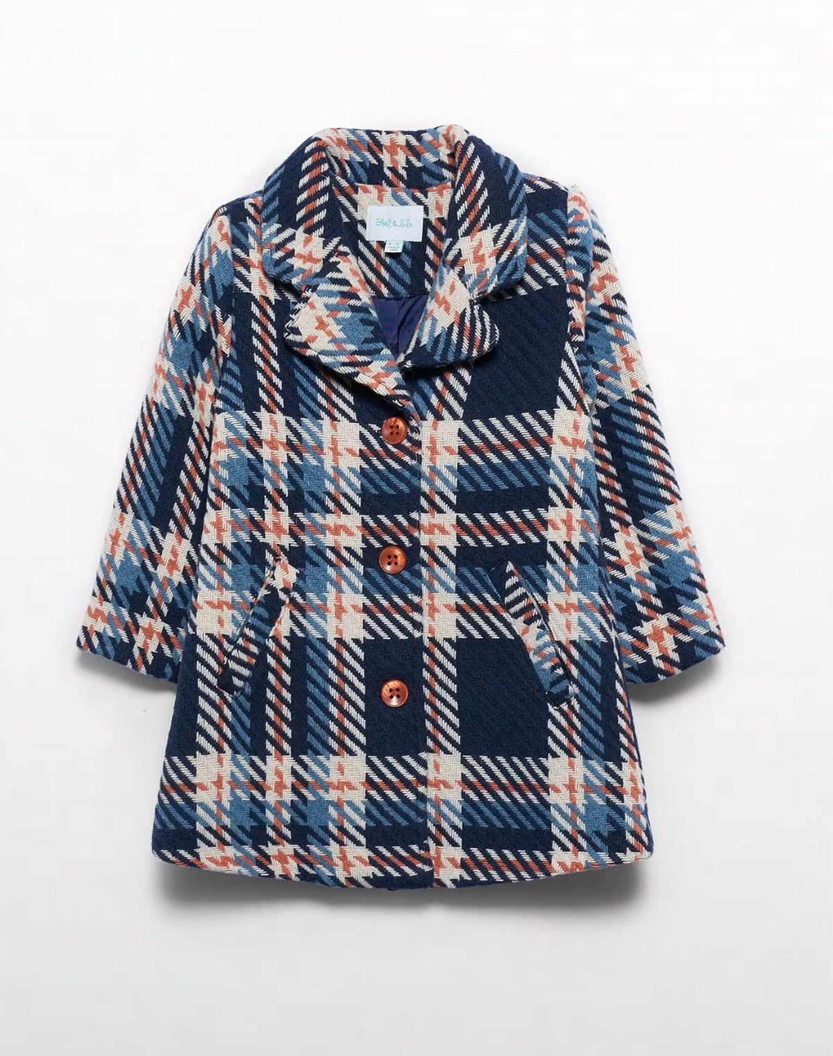 Abel & Lula - Girl's Plaid Wool Coat