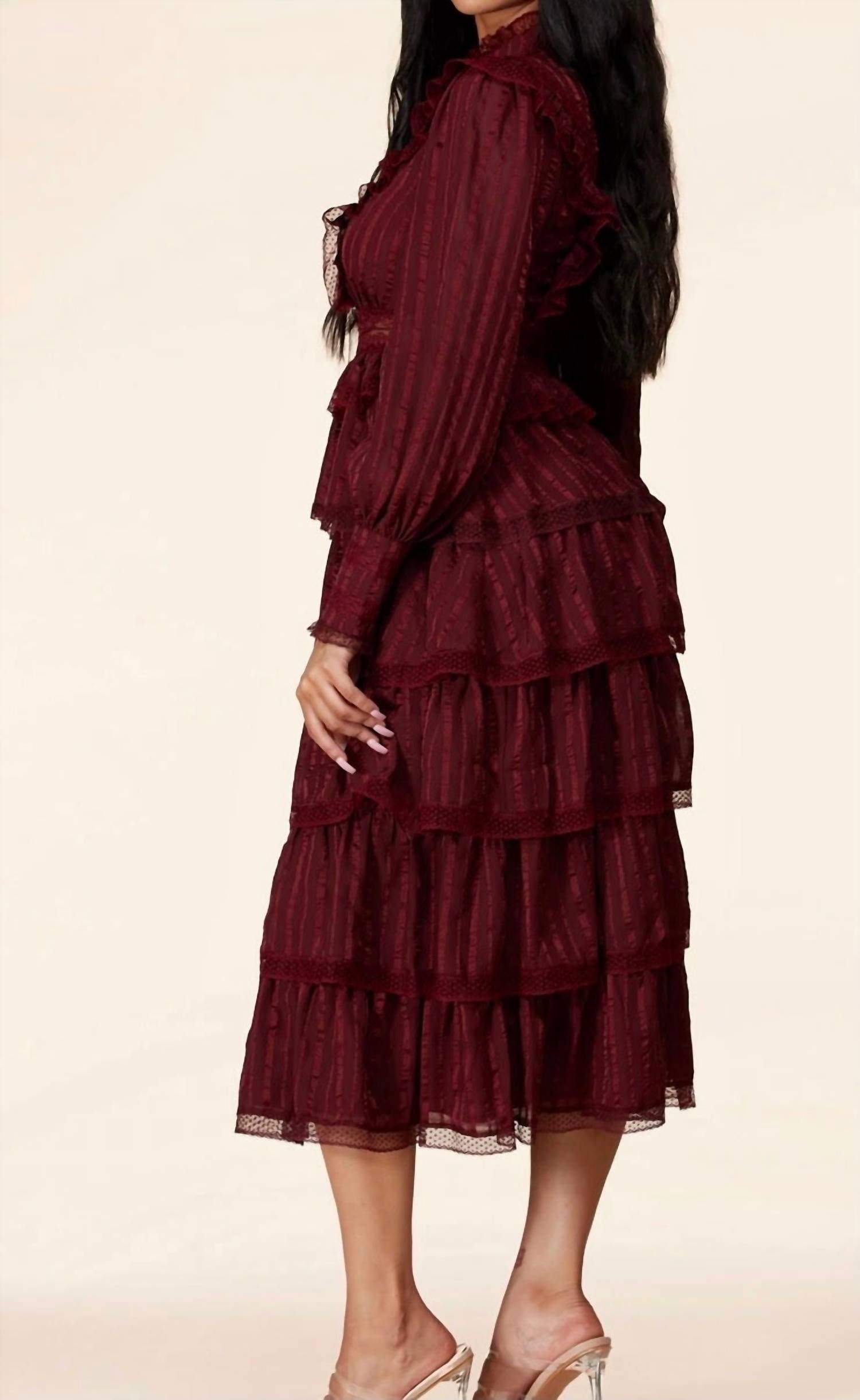 Little Secret Of Mine - Long Maxi Dress With Sleeves