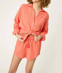 Pj Salvage - Sea You In Capri Long Sleeve Top