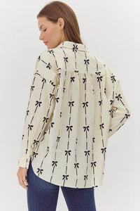 Jodifl - Bow Button-up Shirt