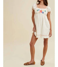 Wishlist - Embroidery Mini Dress