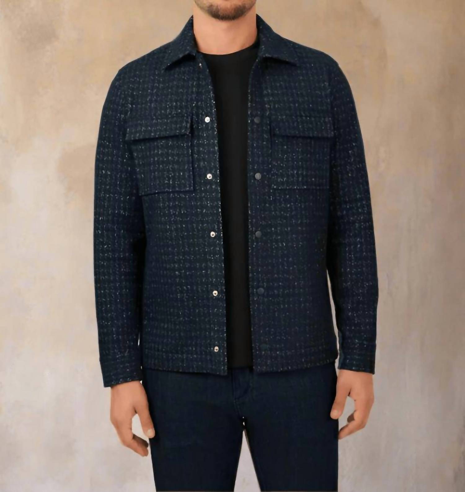 Stone Rose - Hunter Houndstooth Jacquard Jacket