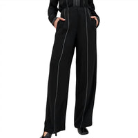Ulla Johnson Delvine Pants in noir - women's pants - detail view