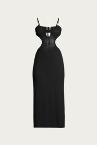 RUCHED CUTOUT MAXI COVER UP