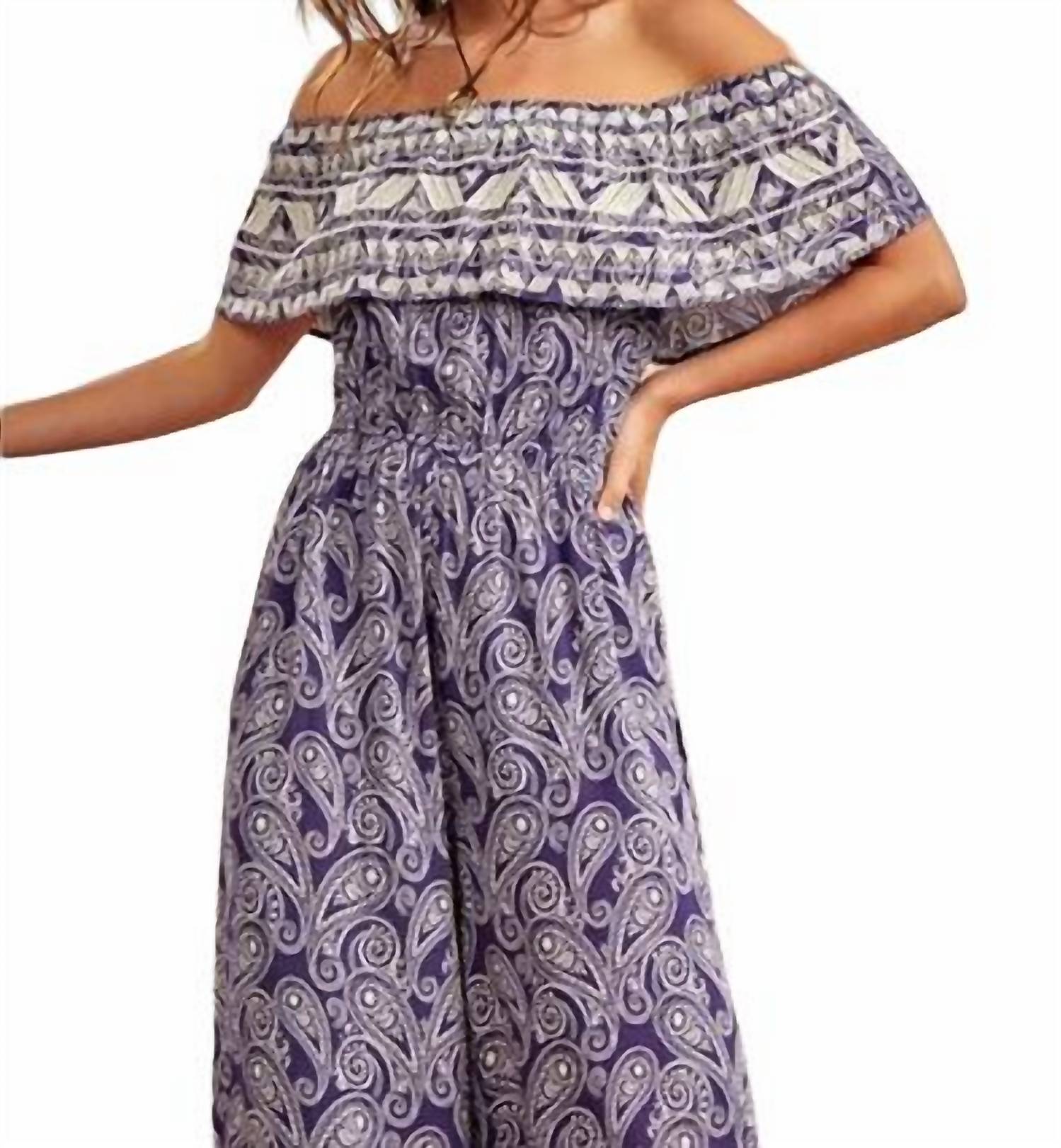 Savanna Jane - Paisley Embroidered Jumpsuit