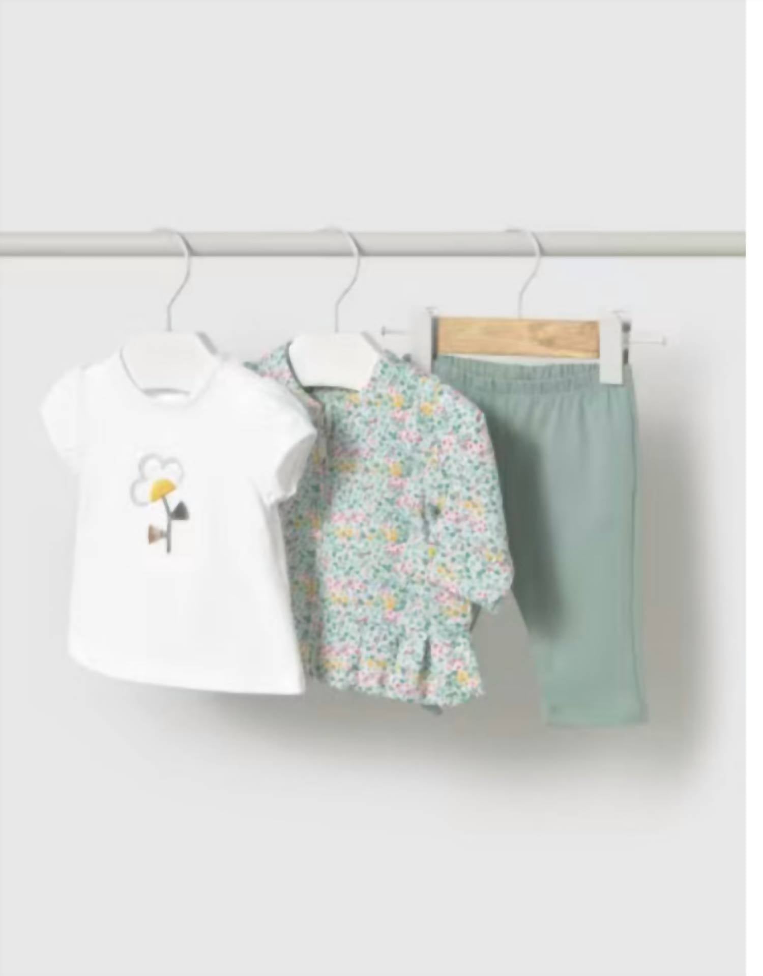 Mayoral - Meadow Blossoms 3-Piece Outfit Set