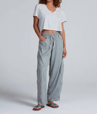 Askk Ny - Shrunken V-neck Stripe Tee