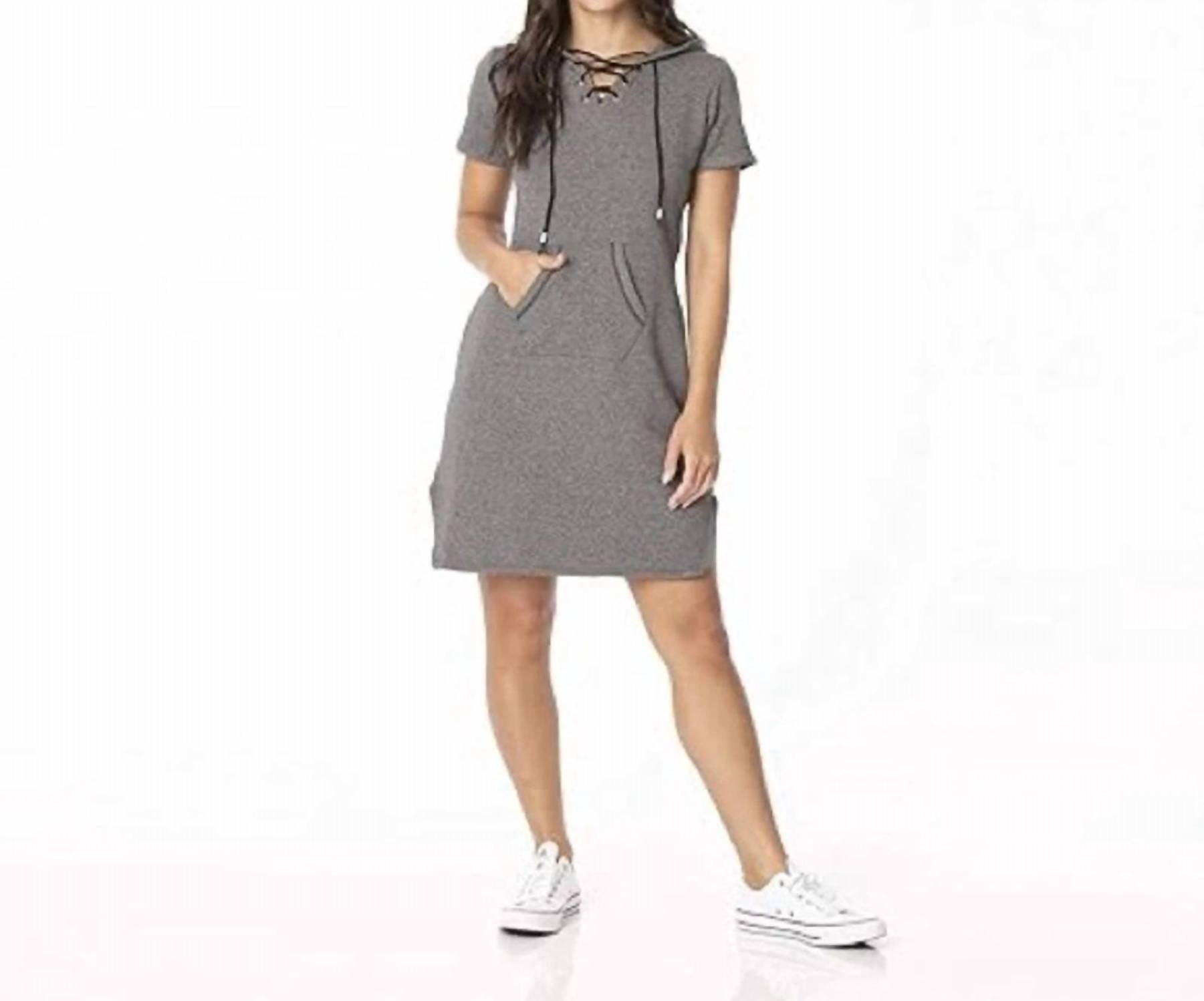 Kickee - Women's Fleece Hooded Dress
