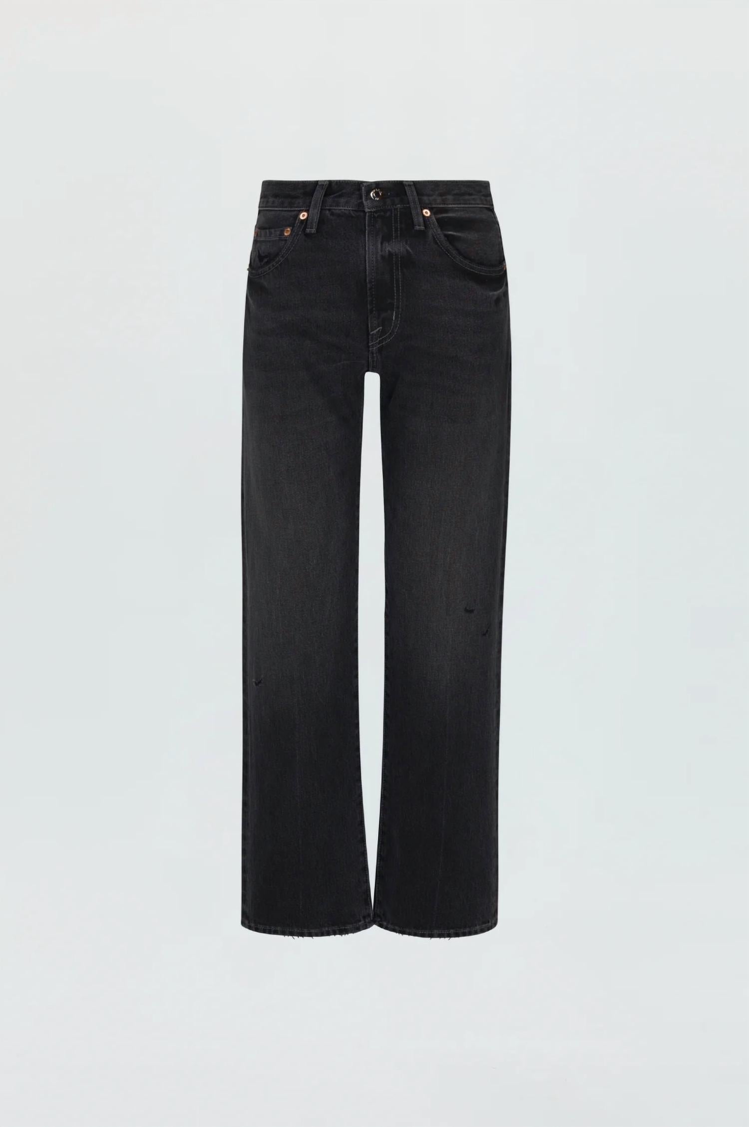 Pistola - Lexi Mid Rise Bowed Straight Leg Jeans