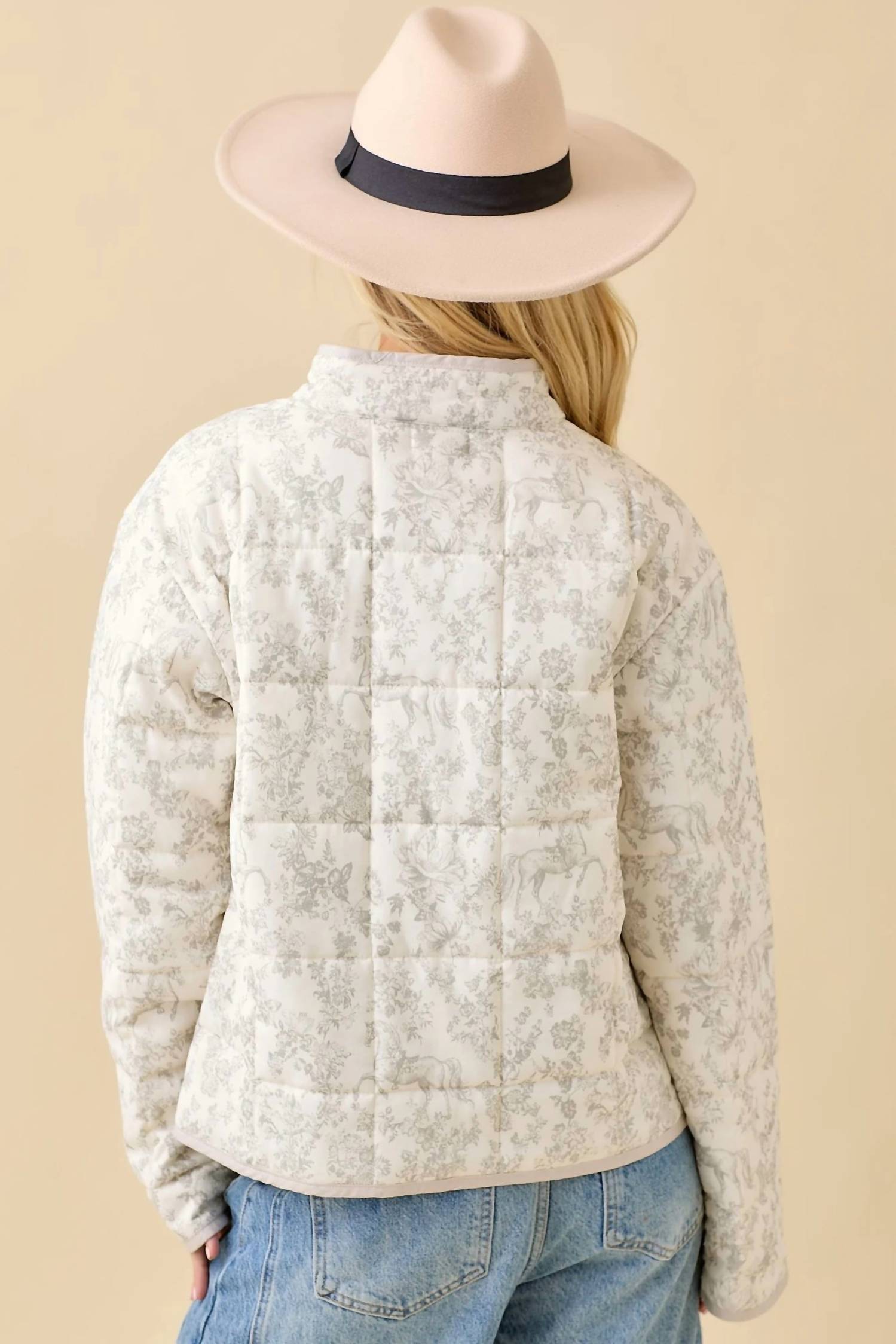 Mainstrip - Cecelia Vintage Print Quilted Jacket