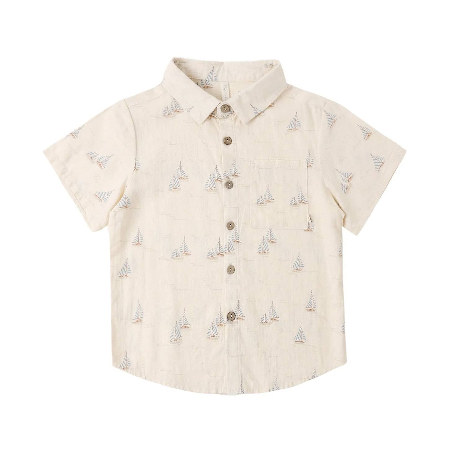 Rylee + Cru - Boy's Collared Short Sleeve Shirt
