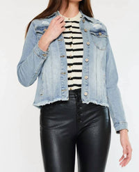 Kancan - Wilson Open Pack Frayed Hem Trucker Jacket