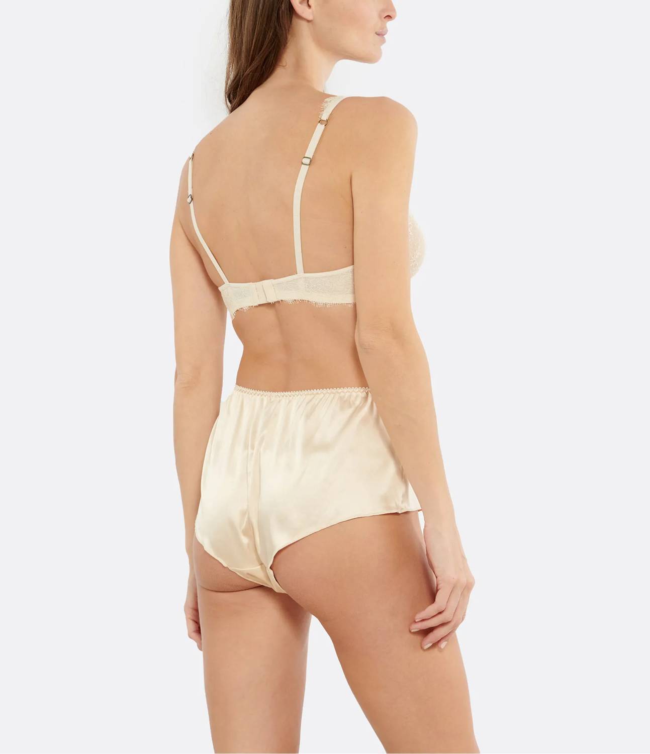 Love Stories Chrissyhigh Waisted Briefs in off white - women's intimate - detail view
