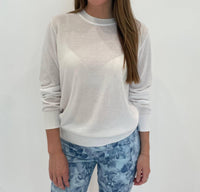Elliott Lauren - Cotton Charm Crewneck Long Sleeves Sweater