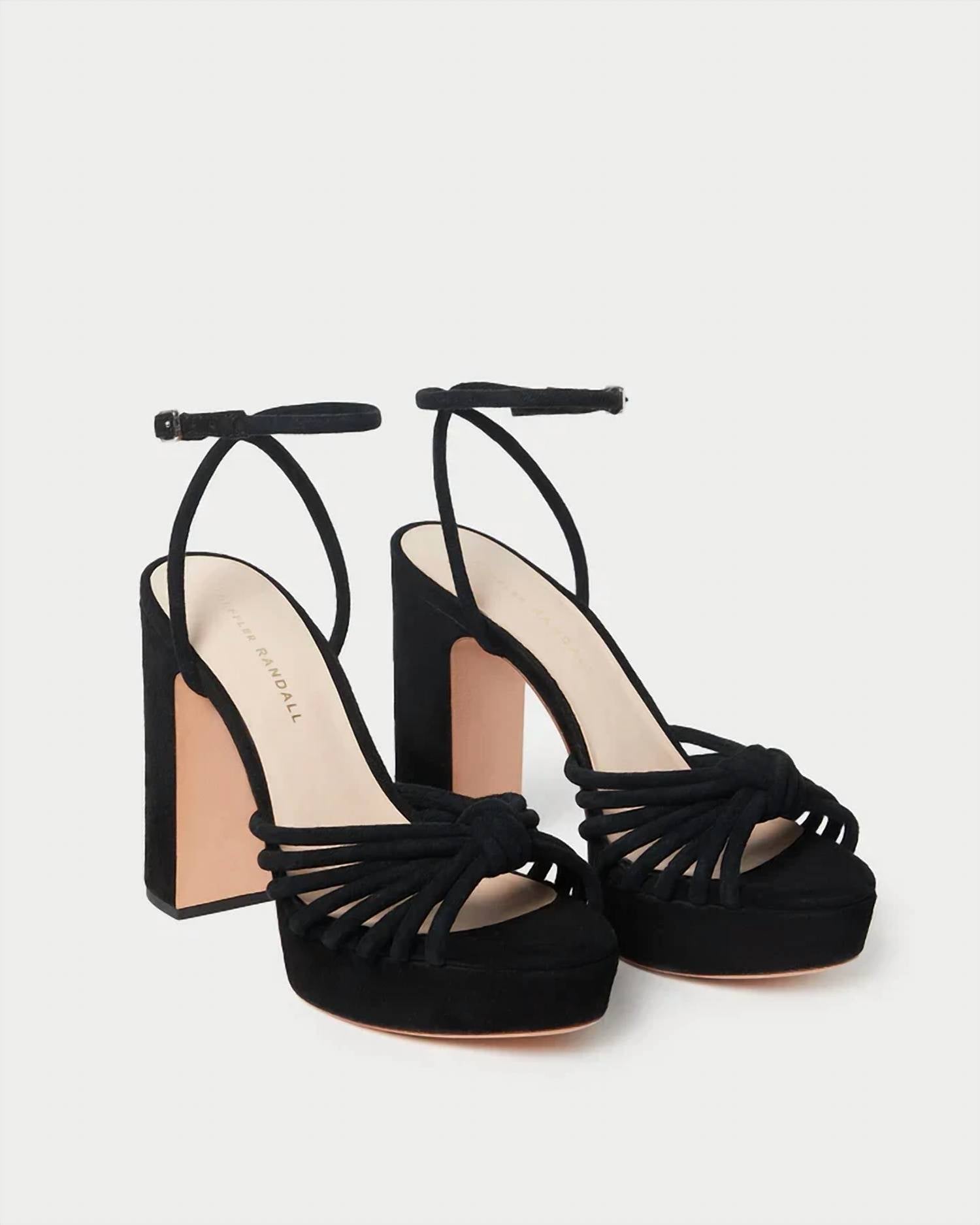 Loeffler Randall - Women's Rivka Leather Knot Platform Sandal