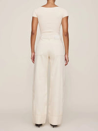 DL1961 - Women's Heart Knit Top in ivory 1 - women's blouse - view 5