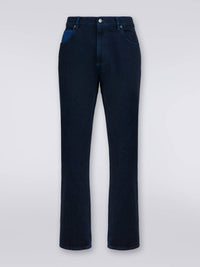 Missoni - Five-pocket Denim Trousers With Embroidered Logo