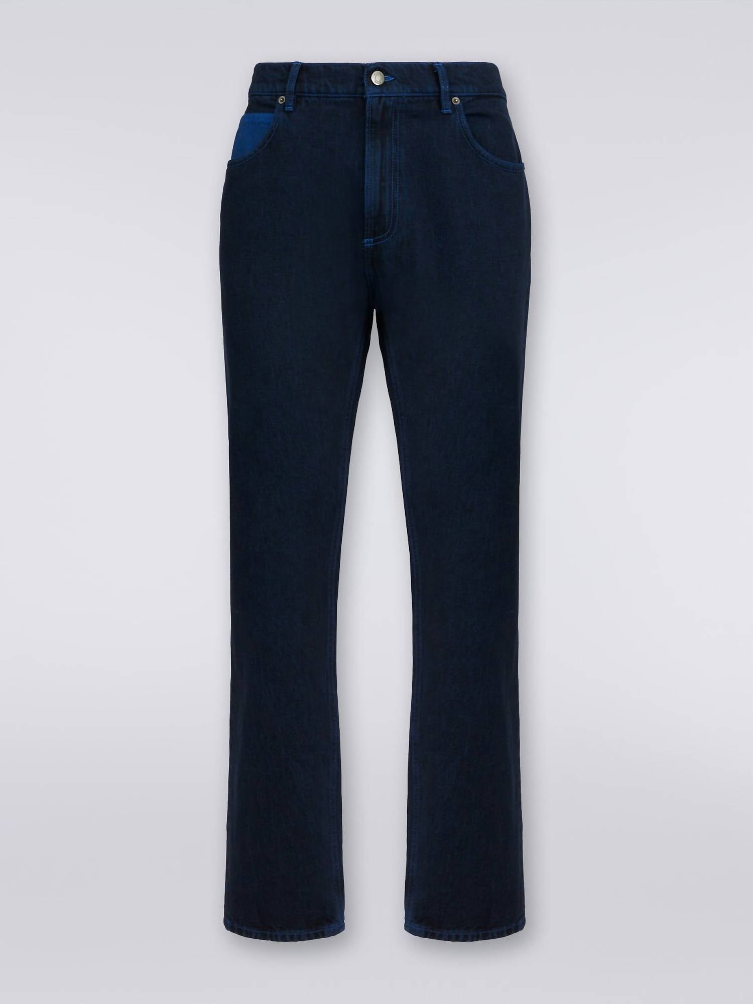 Missoni - Five-pocket Denim Trousers With Embroidered Logo