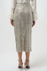 Joseph Ribkoff - Sequined Pull On Midi Pencil Skirt