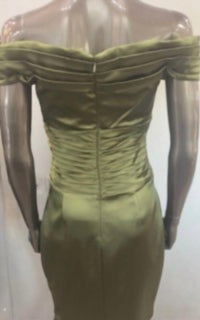 Kay Unger - Women's Off the shoulder silk dress