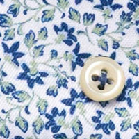 Eterna - Floral Print Modern Fit Cutaway Collar Shirt
