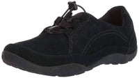 Clarks Women's Haley Rhea Is A Comfortable Slip-on Sneaker in black suede - women's sneaker - view 5