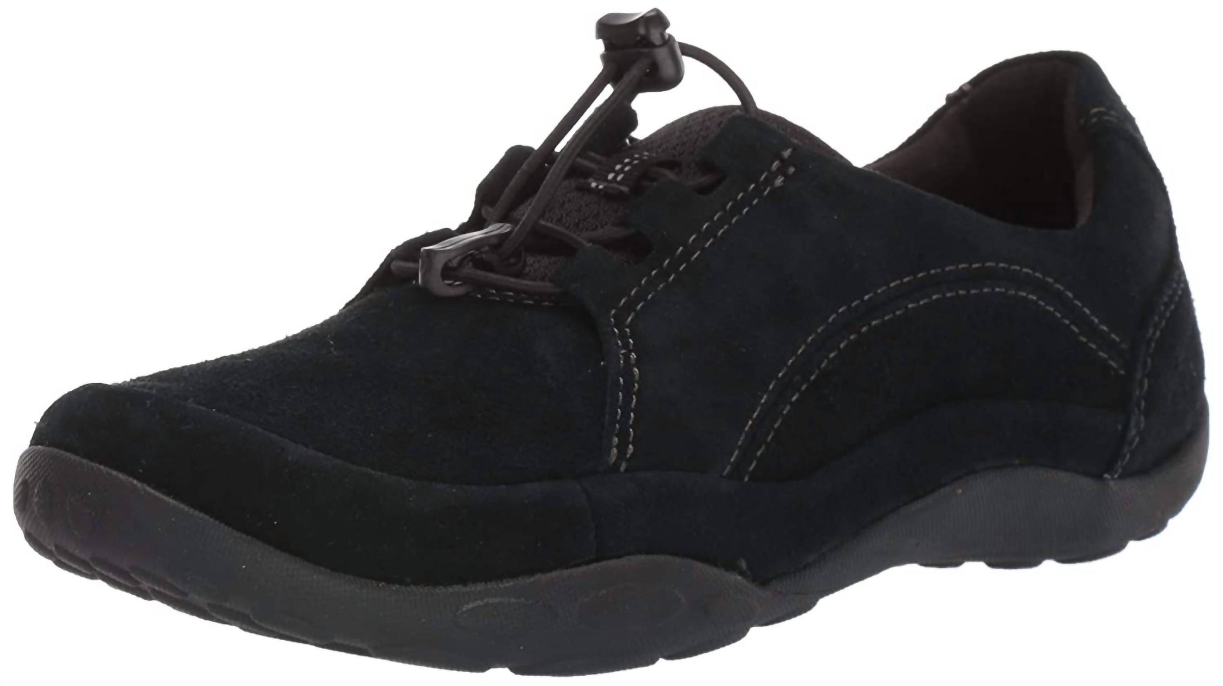 Clarks Women's Haley Rhea Is A Comfortable Slip-on Sneaker in black suede - women's sneaker - view 5