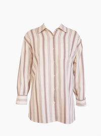 Able - Harris Oversized Button Down Shirt - brown - button - down - shirts - clothing