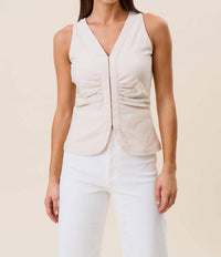 Able - Hook & Eye Sleeveless Stretchy Top