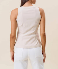 Able - Hook & Eye Sleeveless Stretchy Top