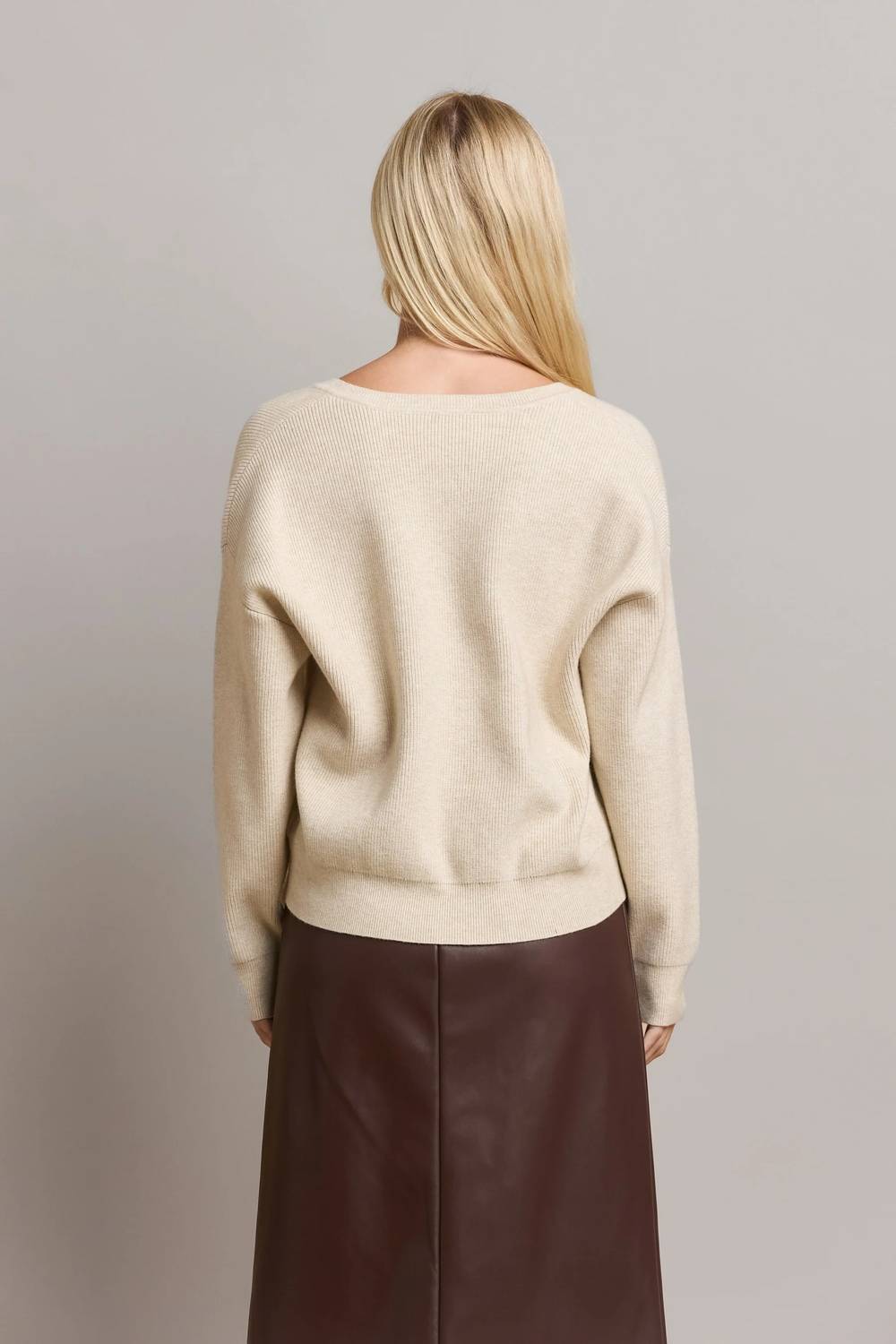 Able - Rhinestone Bow Sweater - clothing - shirts - solid