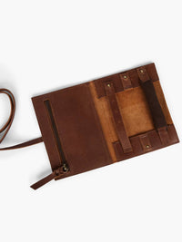 Able - Sarah Jewelry Roll - brown - home - jewelry - holders