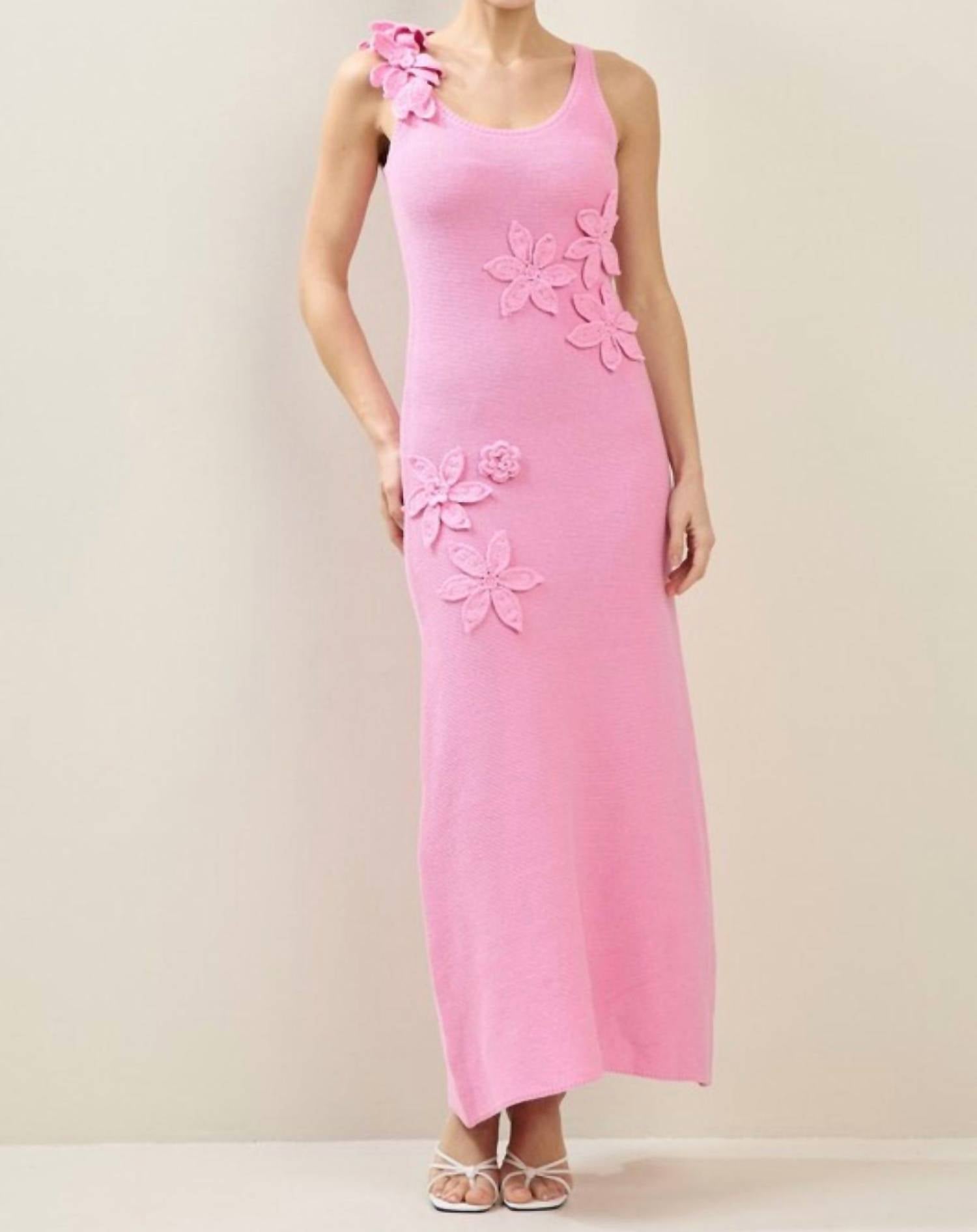 Able - Summer Knit Midi Dress - clothing - dresses - floral