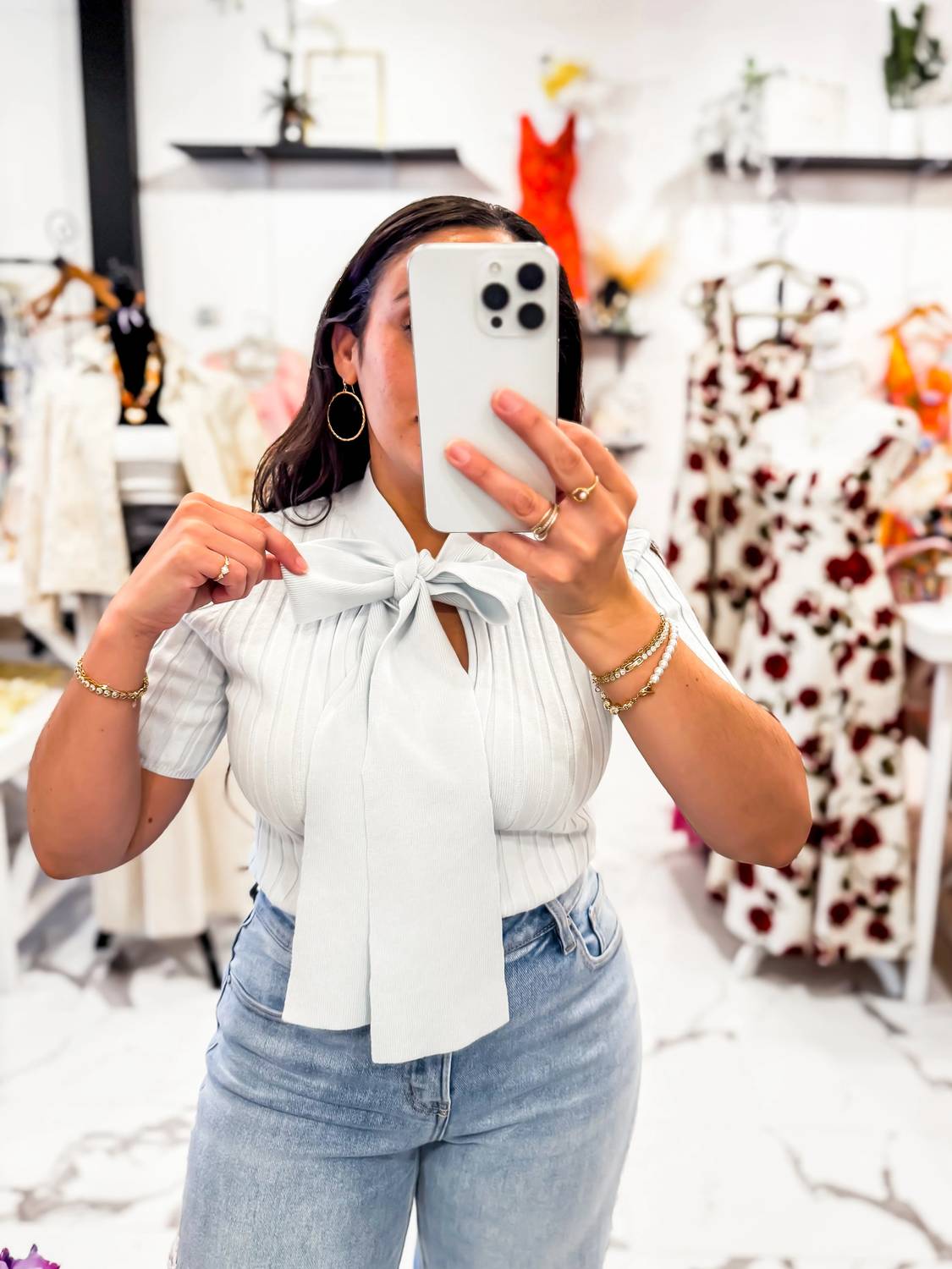 Able - Sweet Tie Bow Top
