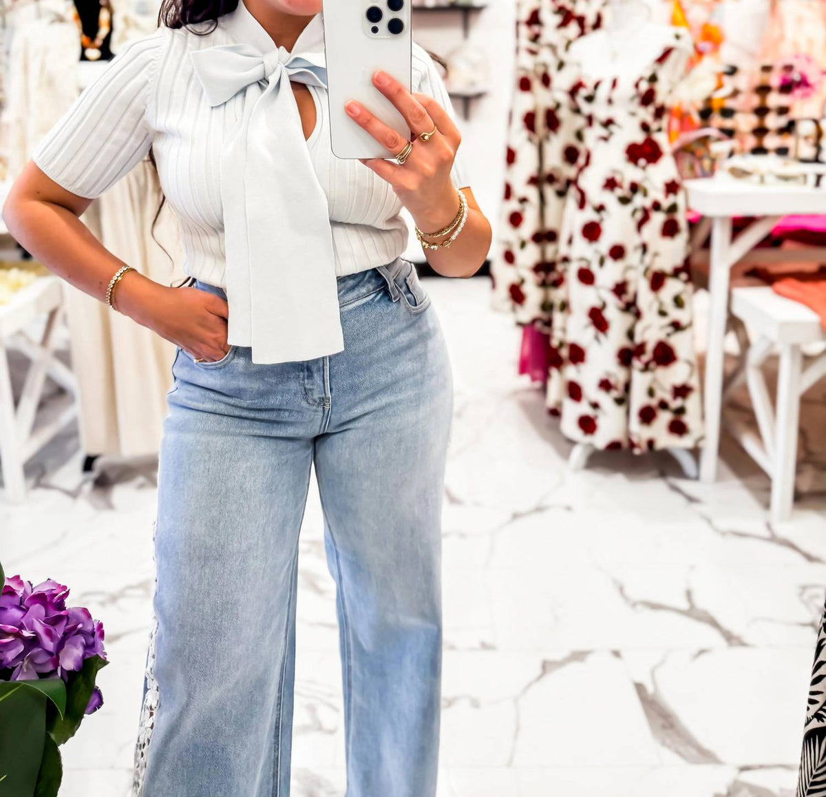 Able - Sweet Tie Bow Top