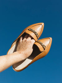 Able - Women's Monica Mules - brown - clogs - leather