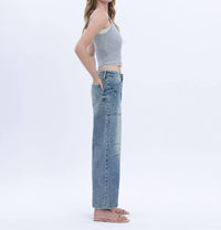 Flying Monkey - Serene High Rise Crop Barrel Jean
