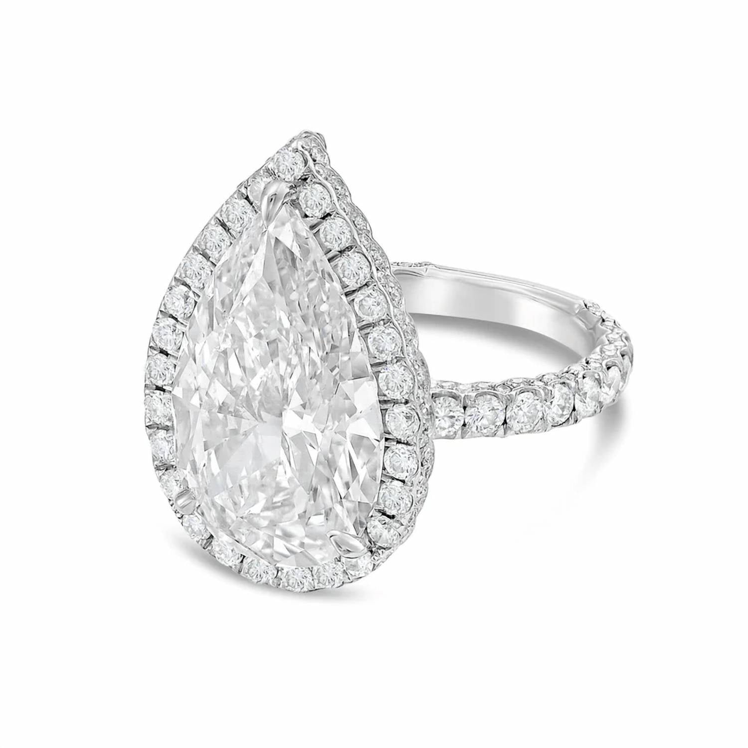 Diana M Jewels - Women's Pear Lab-Grown Diamond Fashion Ring (6.70 Ct) - Signature