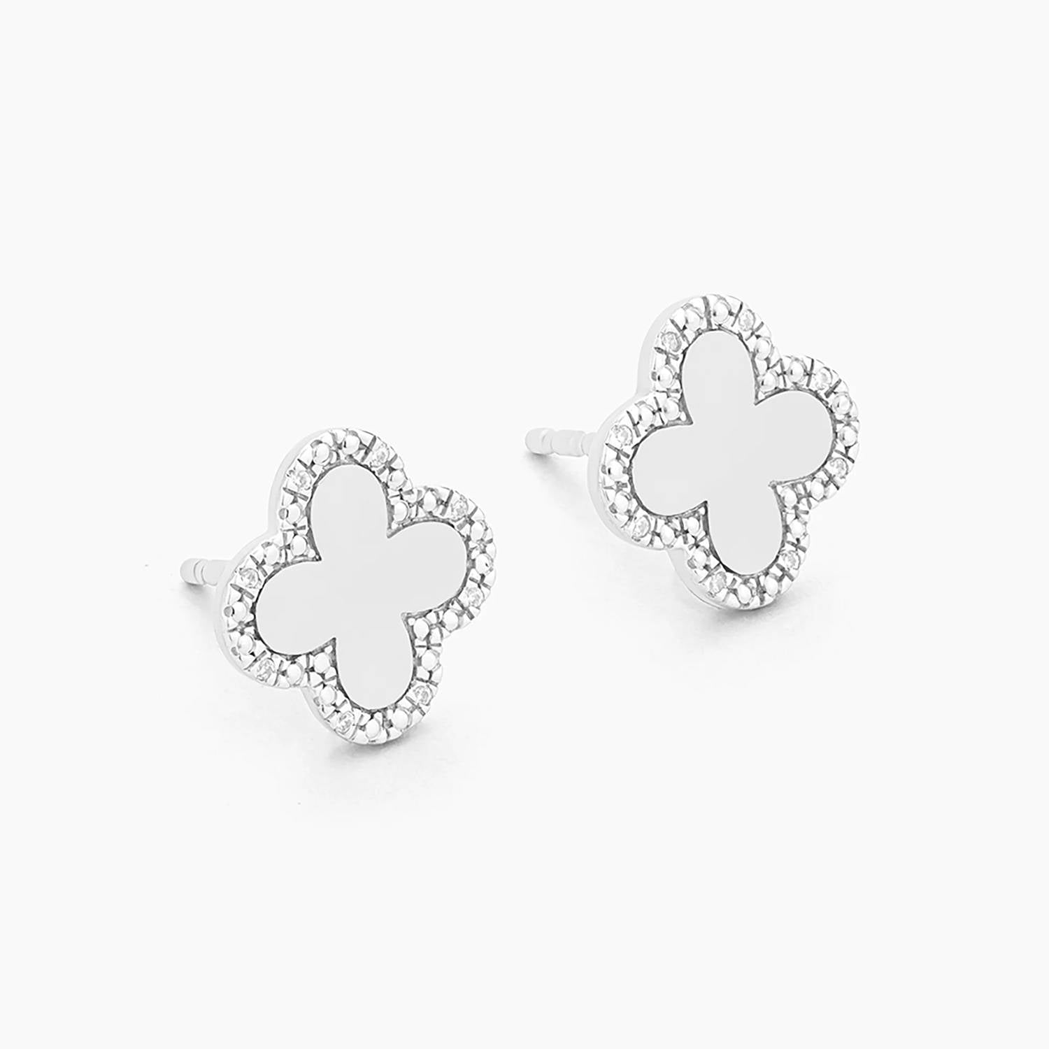 Ella Stein - Women's Classic Bloom Clover Stud Earrings