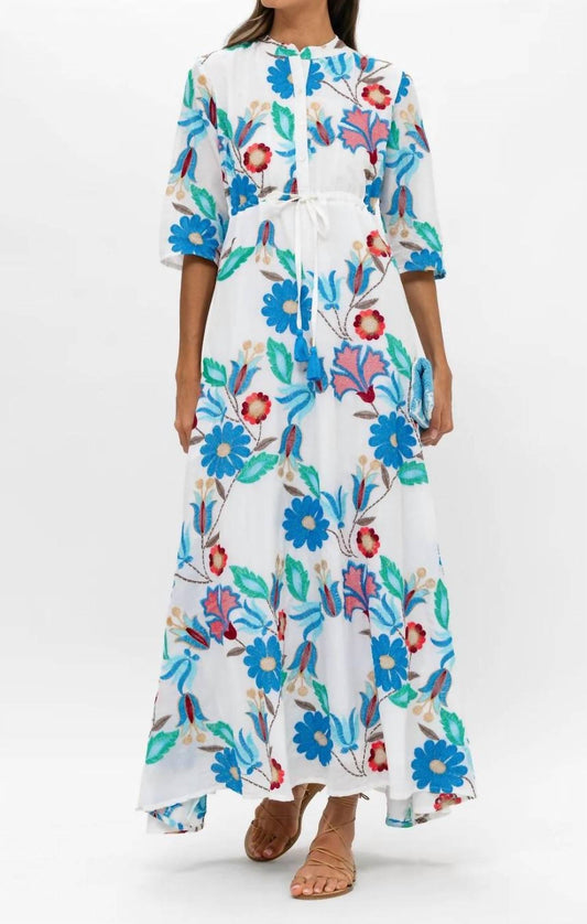 Oliphant - Cinched Maxi Shirt Dress