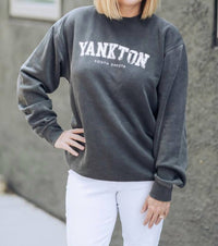 RS Designs Yankton South Dakota Crewneck Sweatshirt in grey - women's sweater