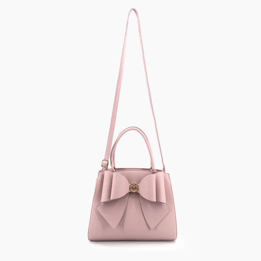 Like Dreams - Women's Park Bow Vegan Satchel Crossbody Bag