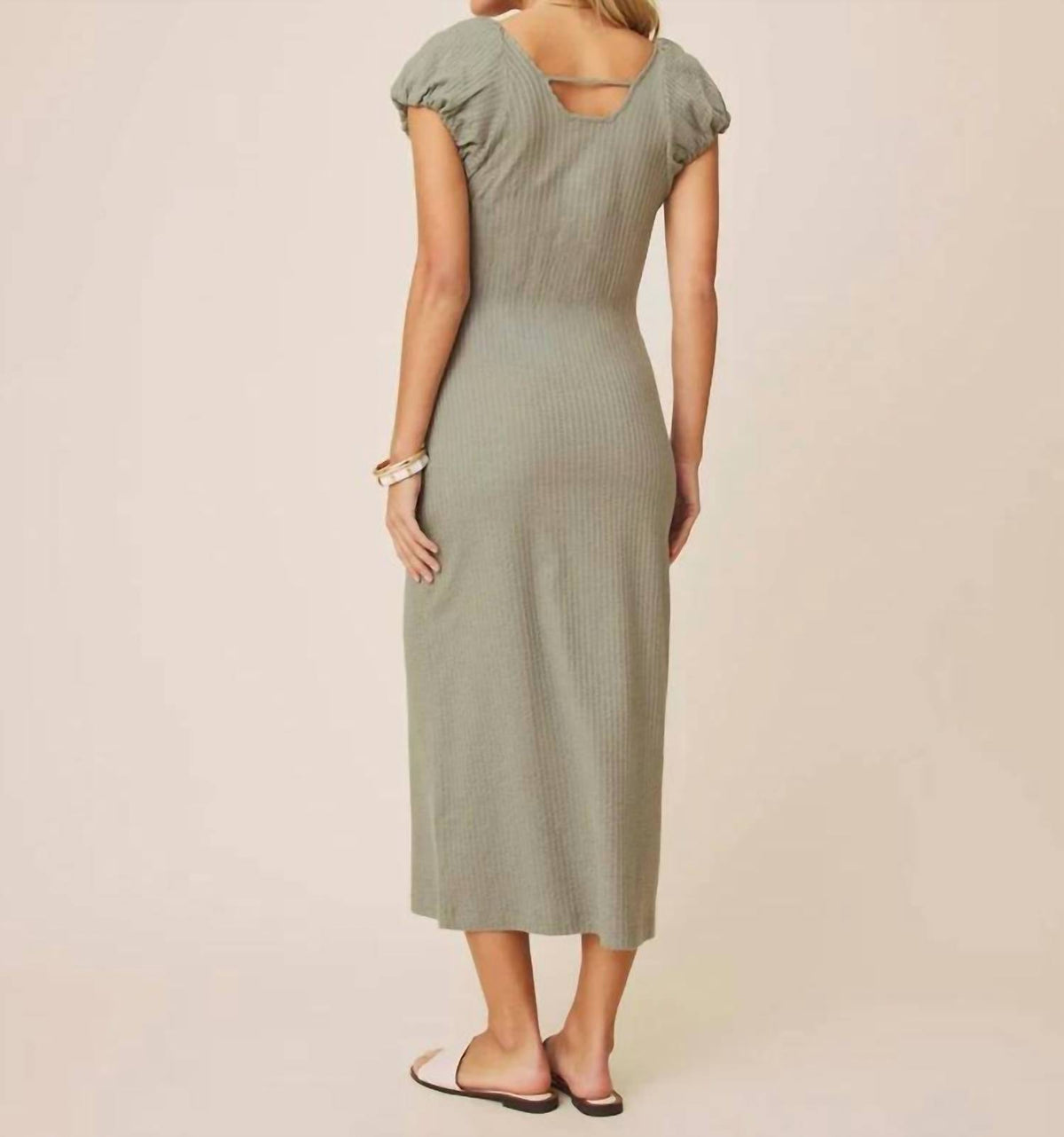 Splendid - Dawn Puff Sleeve Midi Dress
